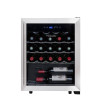 LS24A La Sommelière: Black and Stainless Steel Wine Cellar - 23 Bottles