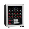 LS24A La Sommelière: Black and Stainless Steel Wine Cellar - 23 Bottles