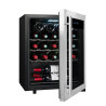  LS24A La Sommelière: Black and Stainless Steel Wine Cellar - 23 Bottles