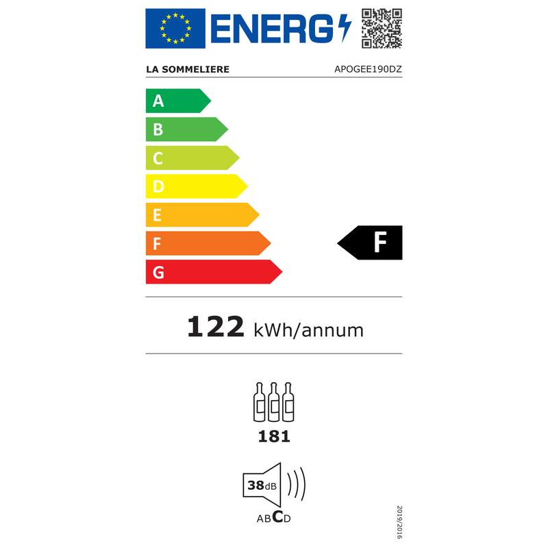 Vinoteca de Envejecimiento La Sommelière APOGEE190DZ 181 Botellas - Control Total