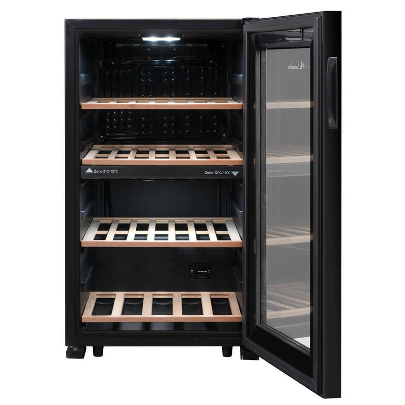 Vinoteca de control de temperatura de doble zona LS51.2ZBLACK 50 Botellas - La Sommelière