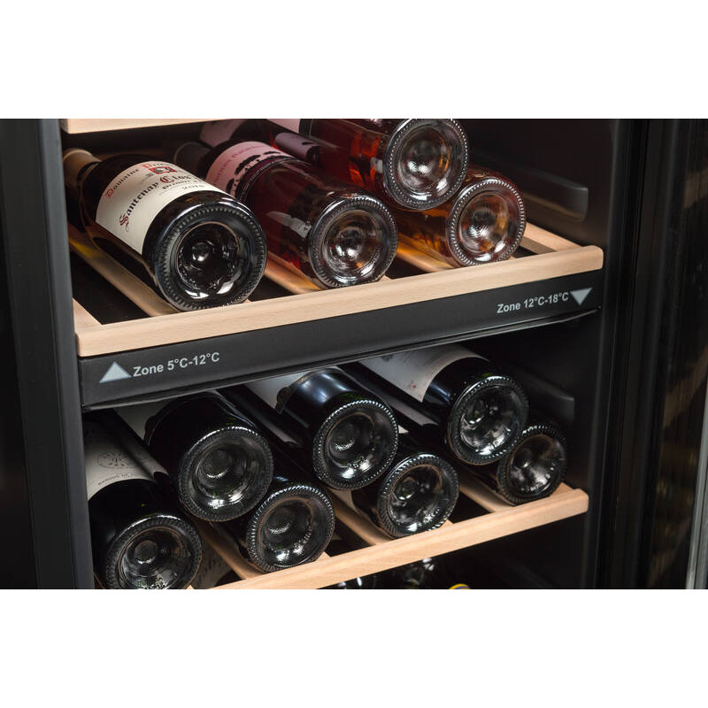 Vinoteca de control de temperatura de doble zona LS51.2ZBLACK 50 Botellas - La Sommelière