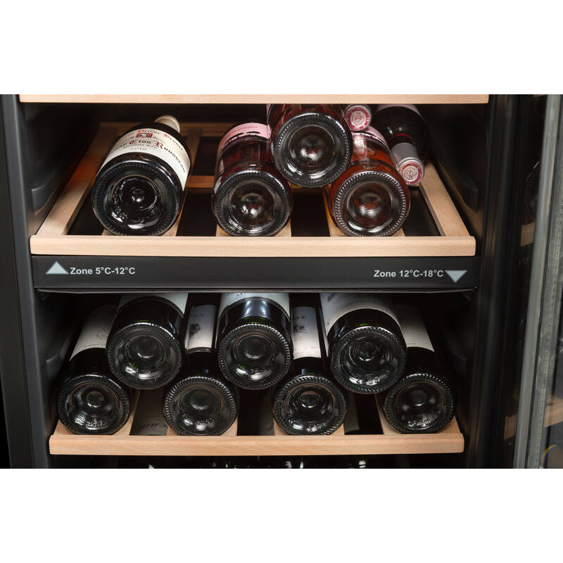 Vinoteca de control de temperatura de doble zona LS51.2ZBLACK 50 Botellas - La Sommelière